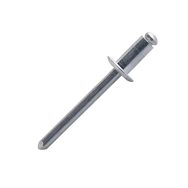 Rivet aveugle tête plate aluminium 4,0 x 10 mm, 15 pièces