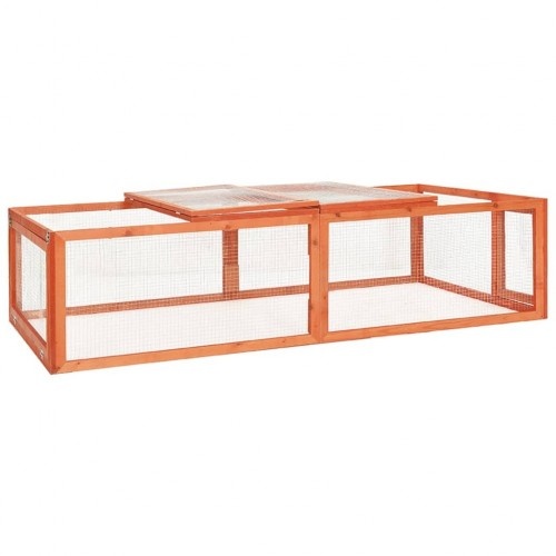 gaiola de madeira para coelhos de pequeno porte, estilo exterior, da Vidaxl.
