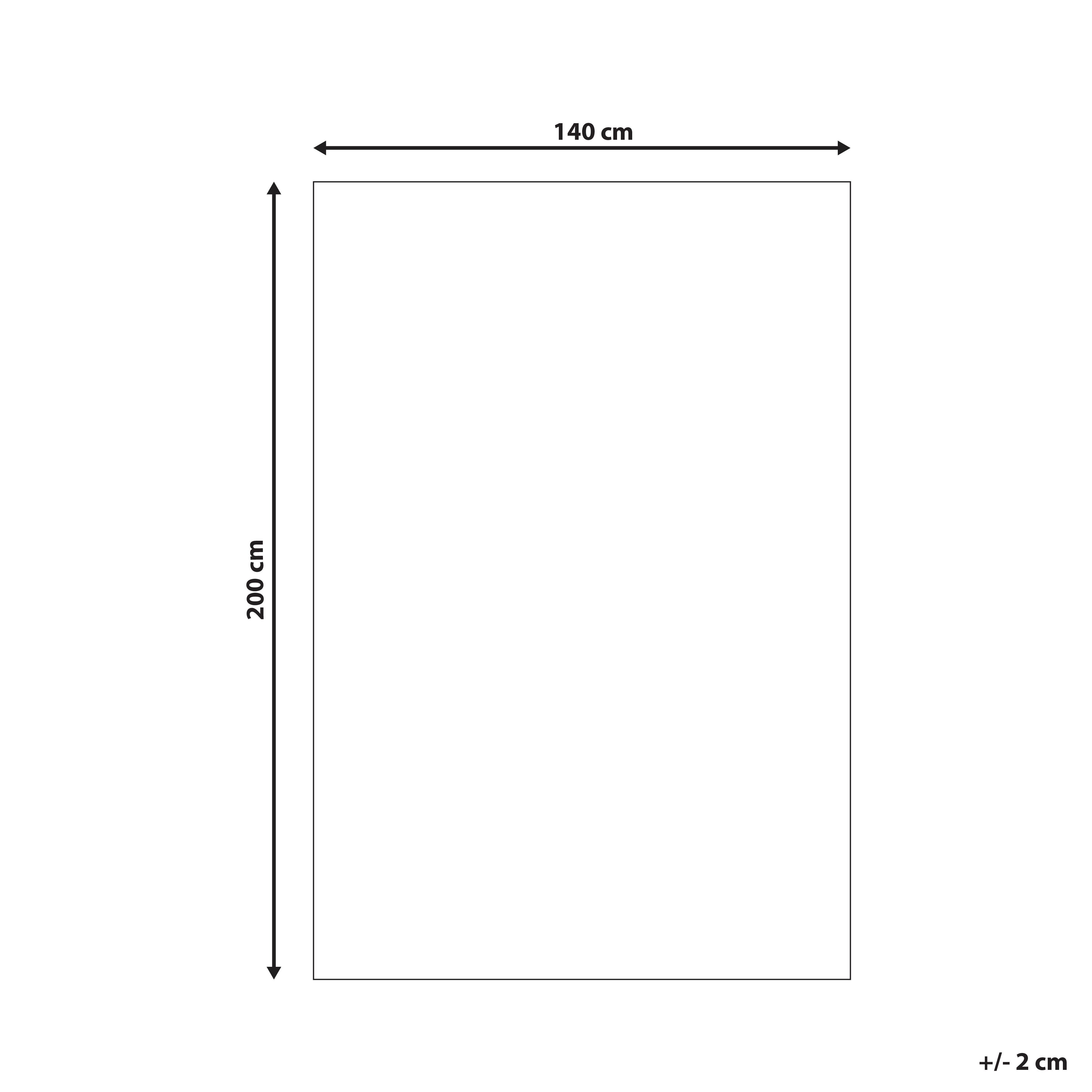 Vloerkleed PENDIK Lichtbeige 140 x 200 cm Katoen