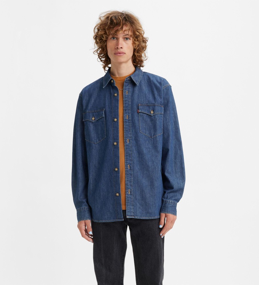 Levi's Camisa Western Azul