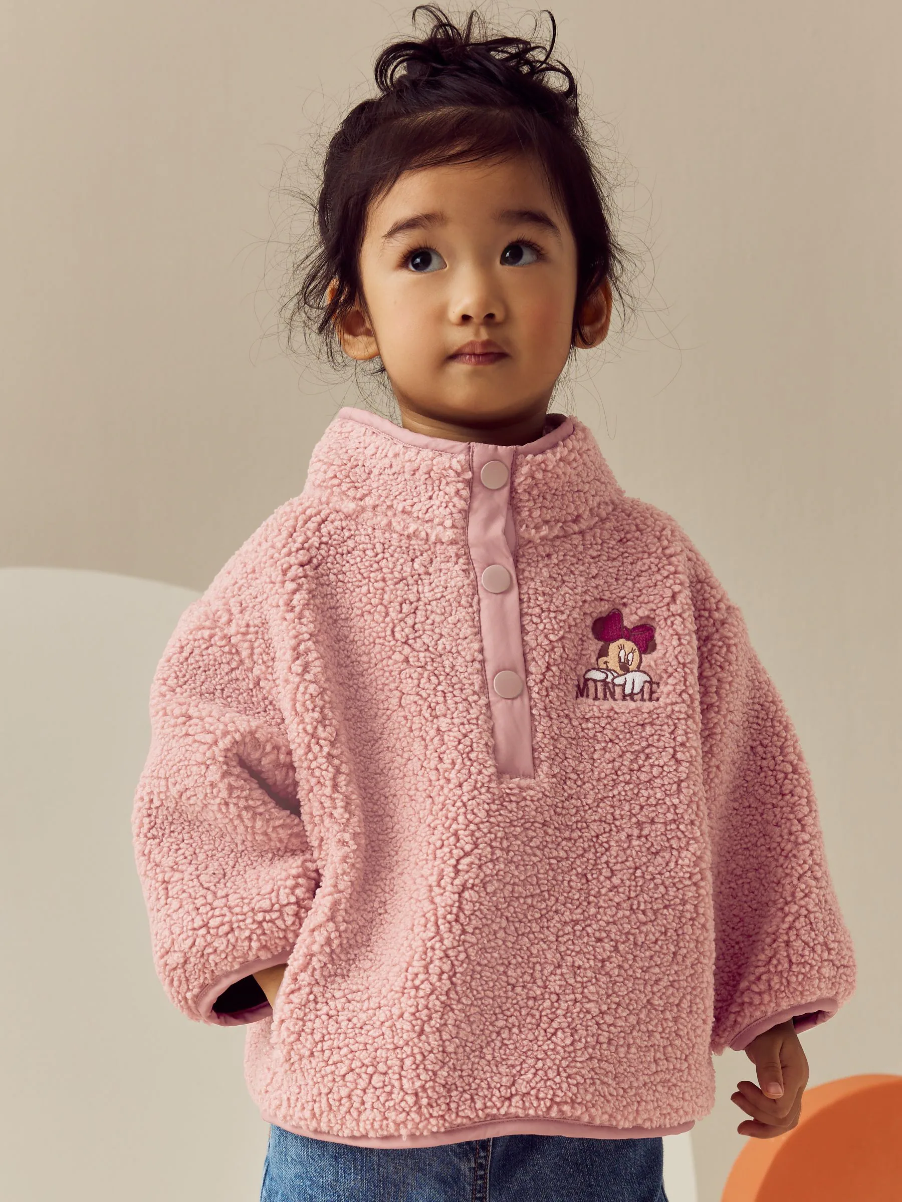 Roze - Disney Minnie fleecetop (3 mnd - 7 jr)