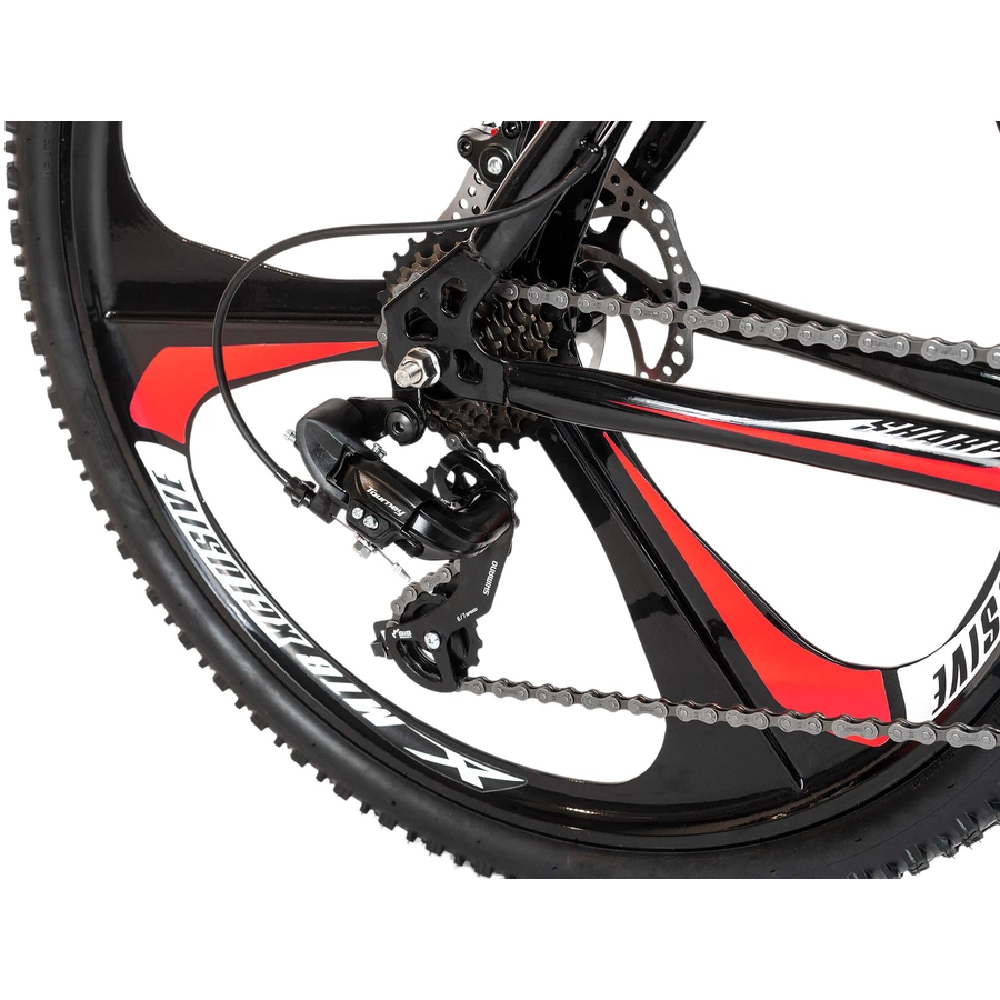 KS Cycling Mountainbike Hardtail 26 Zoll Sharp schwarz-rot