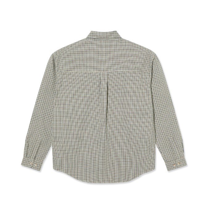 Polar Skate Co Mitchell LS Shirt Creme Check