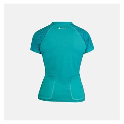 Maillot Manches Courtes Raidlight 1/2 Zip R-Light Femme Menthe Verte