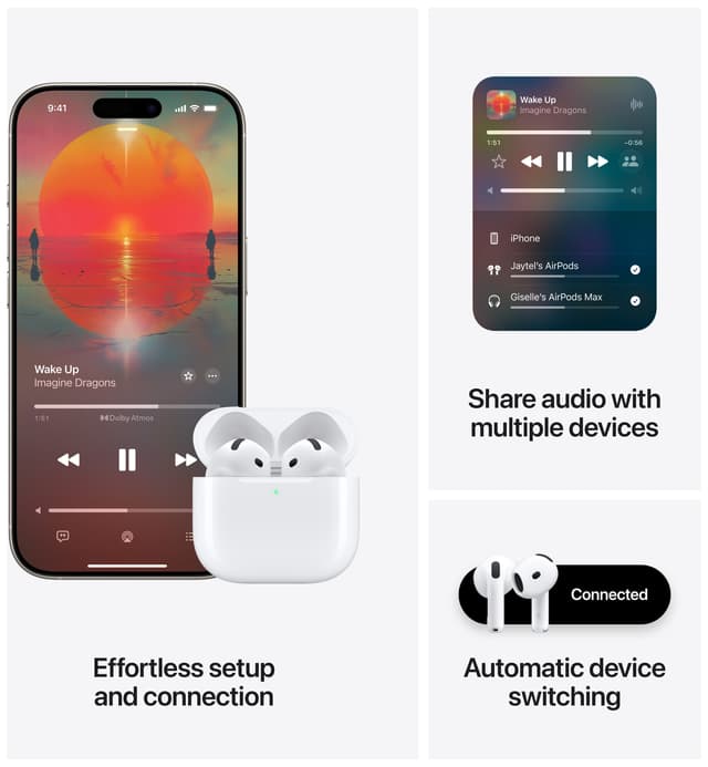Apple AirPods 4 med Aktiv støjreduktion