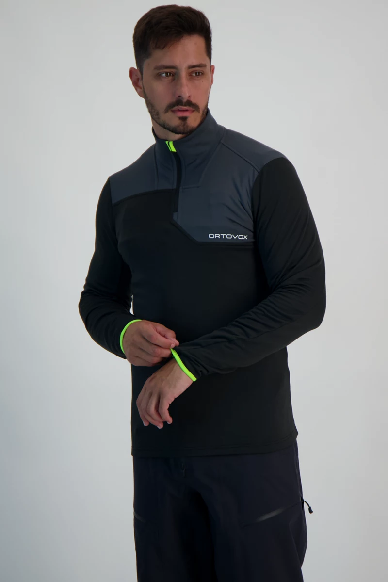 Ortovox Fleece Light Zip Neck Herren Midlayer