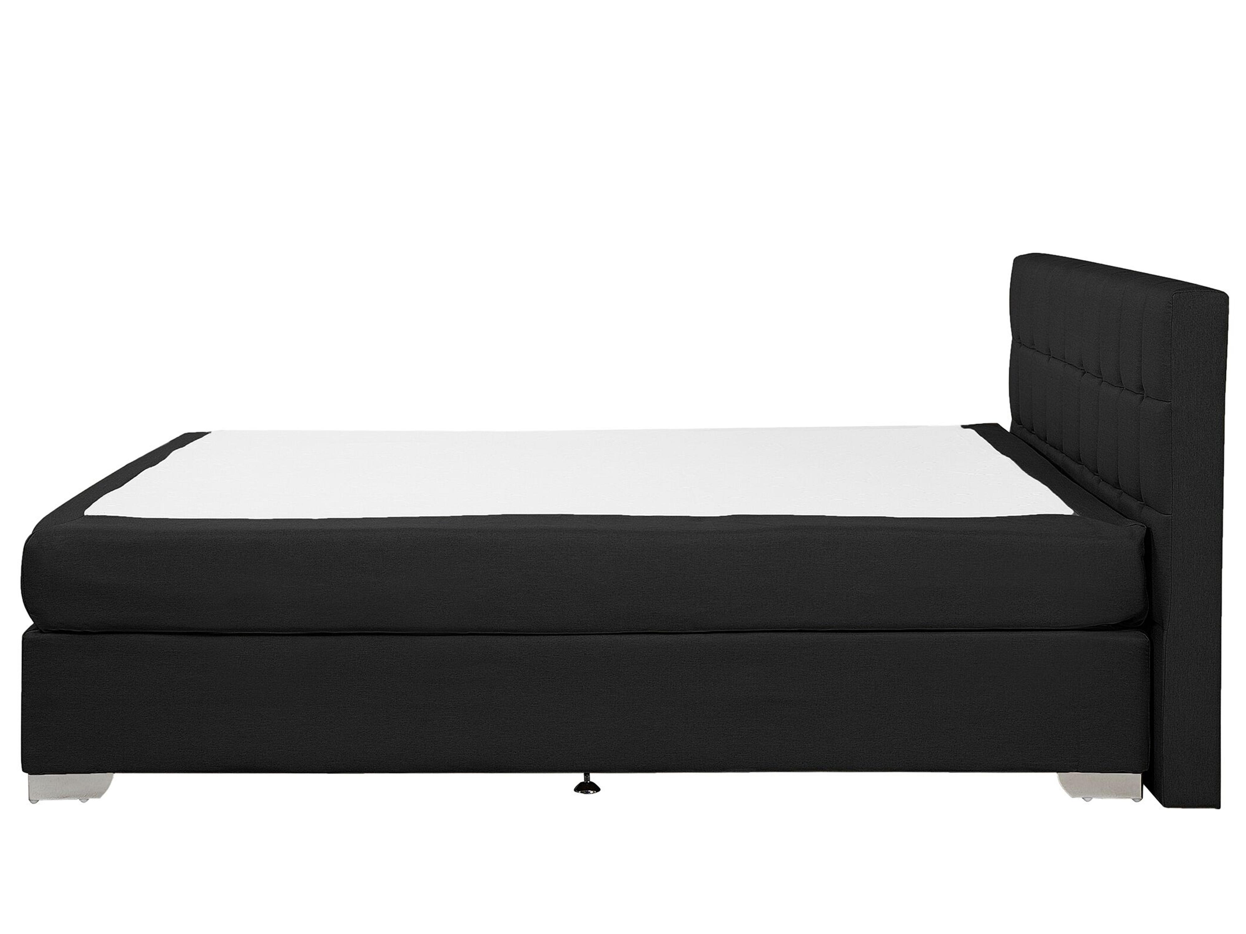Boxspring Stof ADMIRAL 180 x 200 cm Zwart