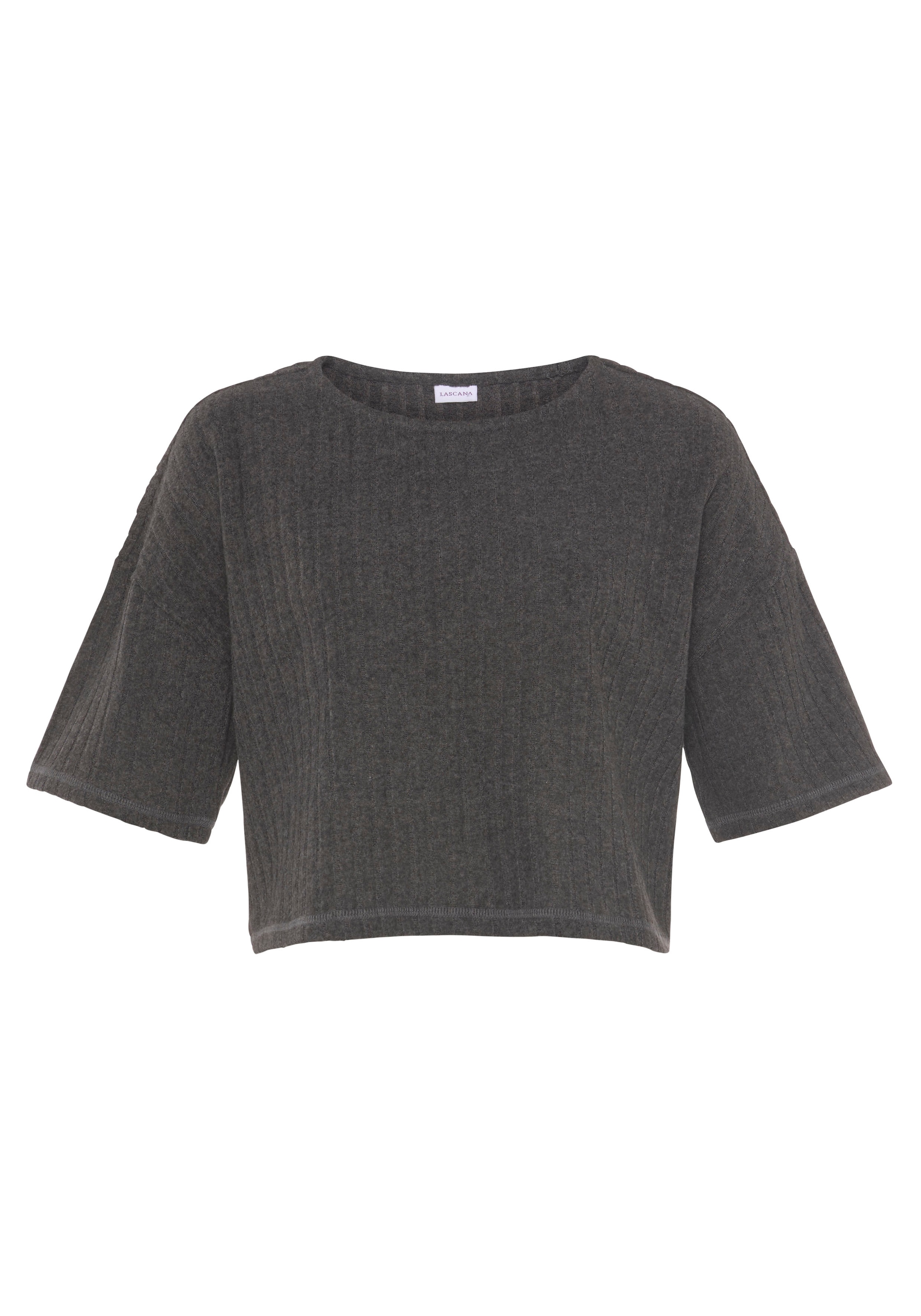 LASCANA 3/4-Arm-Shirt , Lounge-/Strickshirt aus weichem Strick, Loungewear