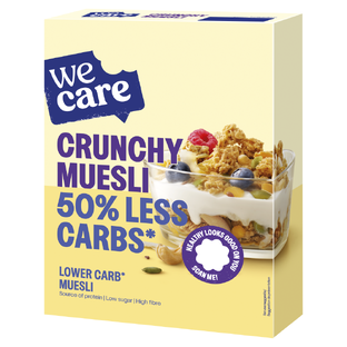 WeCare Lower Carb Crunchy Muesli 325GR