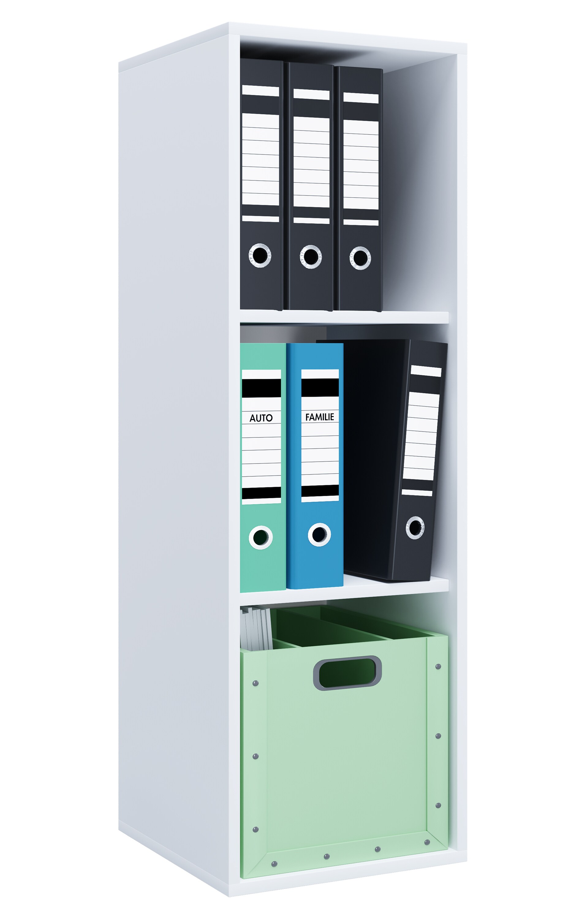 VCM Holz Büro Stand Regal Bücher Ordner Aktenregal Ordnerregal Bücherregal Lona l 3f
