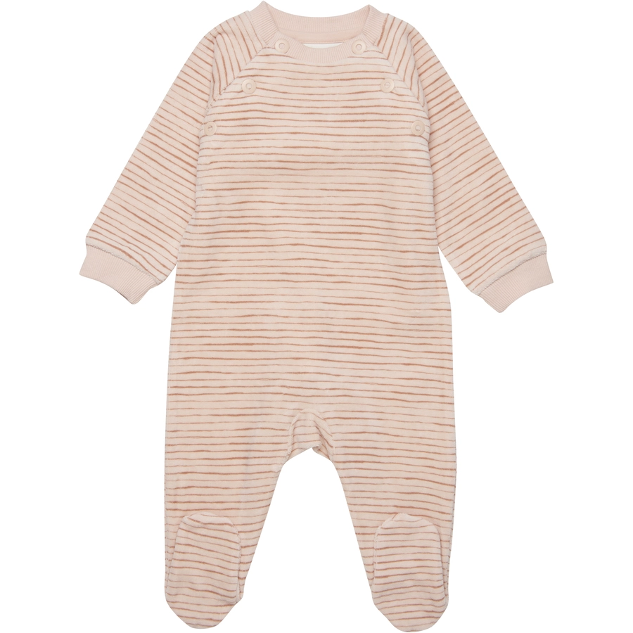 Fixoni Strampler Velour Cameo Rose