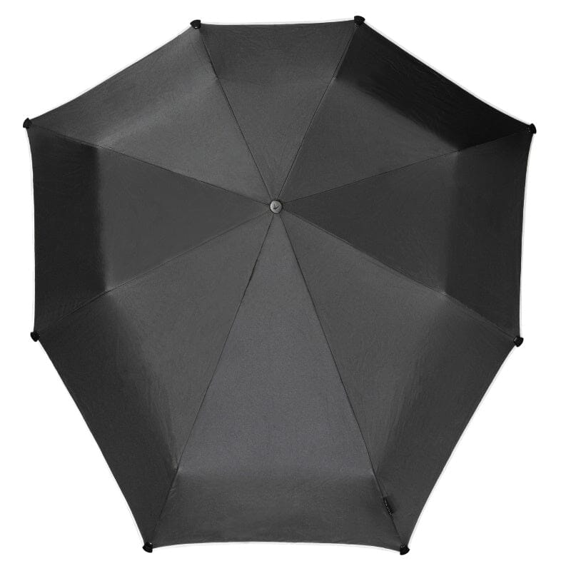 Senz° Mini Opvouwbare Storm Paraplu Zwart Reflecterend