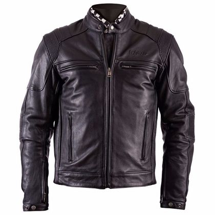 Blouson Helstons TRUST - cuir PLAIN - Noir