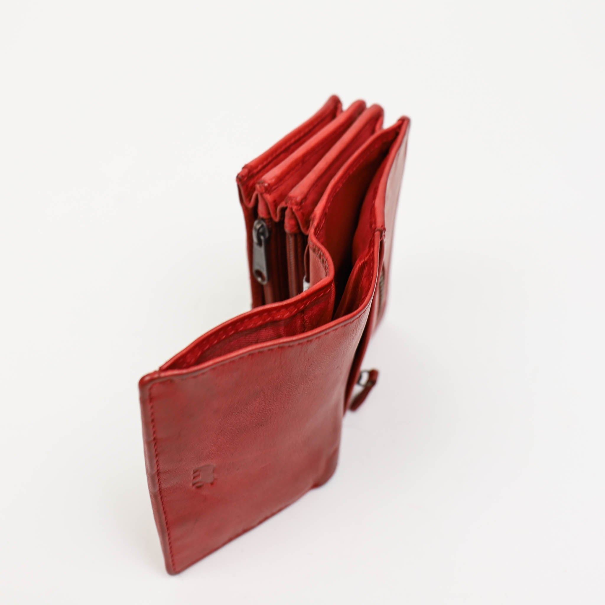 Overslag portemonnee 'Nina' rood Rood