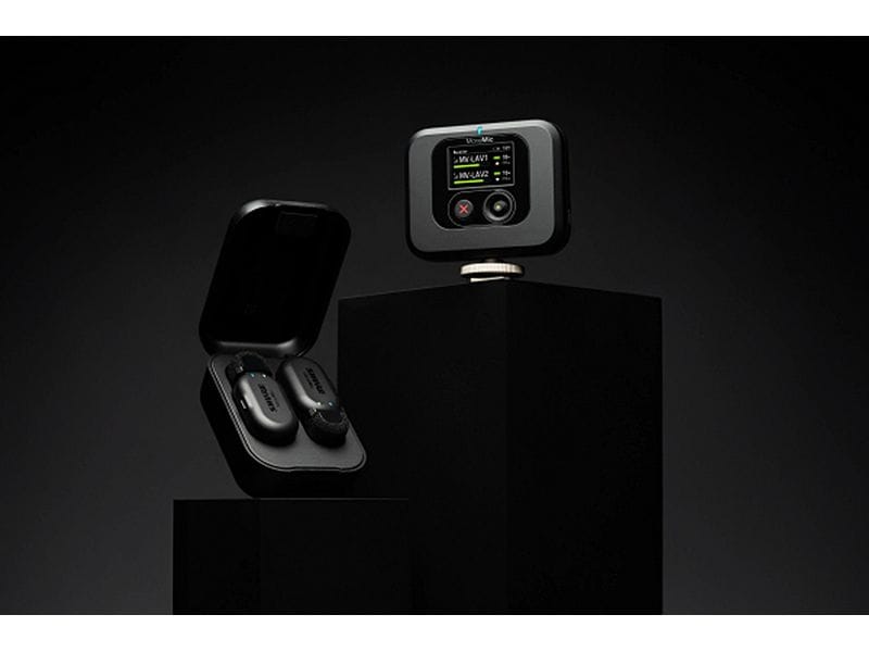 Shure MoveMic Two Receiver Kit Set mit zwei Funk-Ansteckmikrofonen und Empfänge