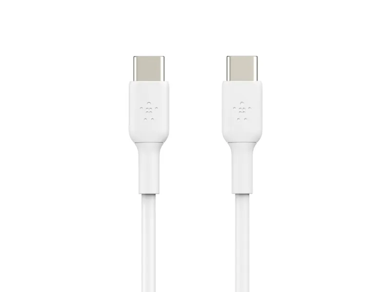 Belkin BoostCharge - USB-kabel - 24 pin USB-C (han) til 24 pin USB-C (han) - 2 m - hvid