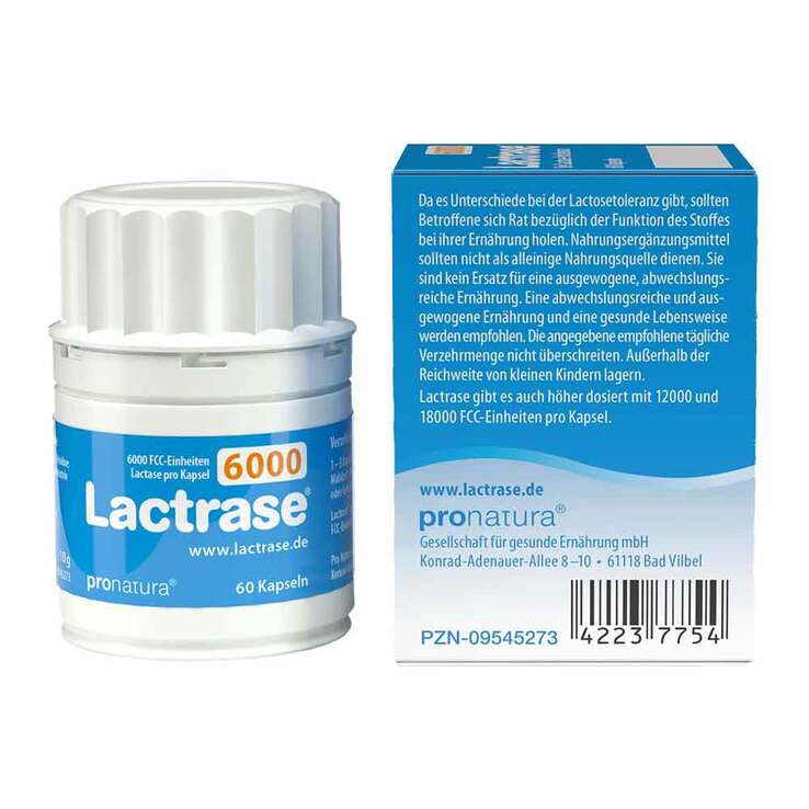 Lactrase 6.000 FCC Kapseln, 60 St