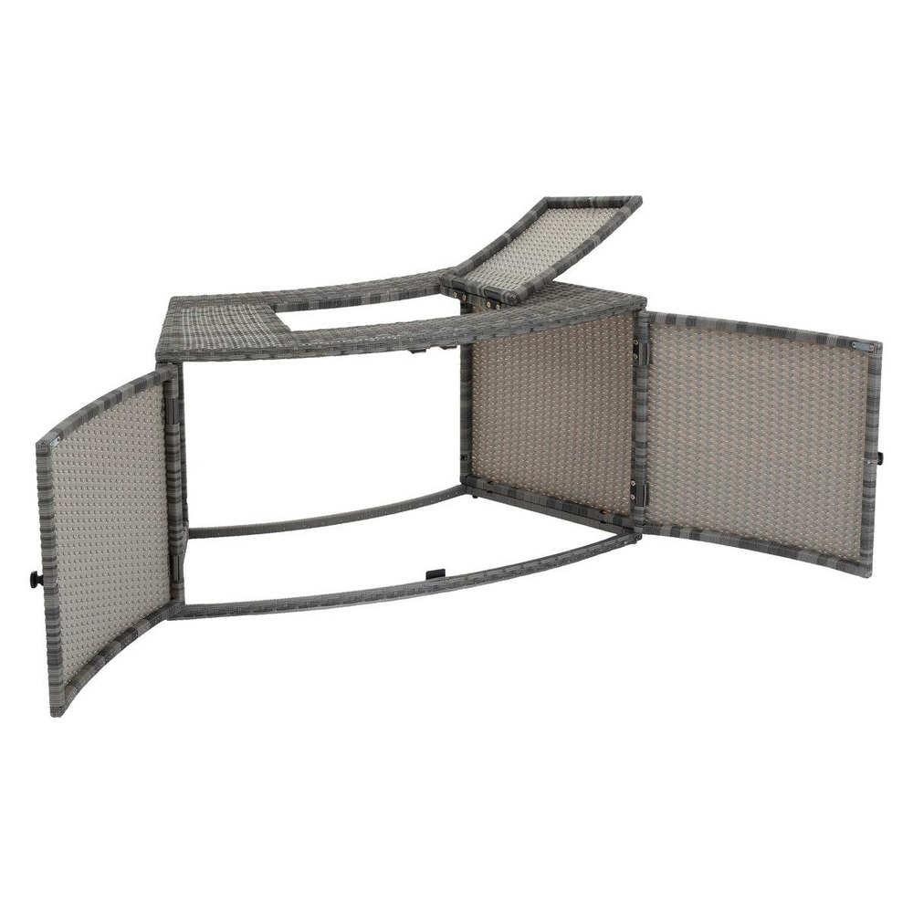Contour spa cache pompe gris