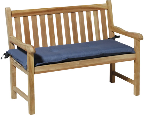 Basic bankkussen, blauw, 120x48x7 cm