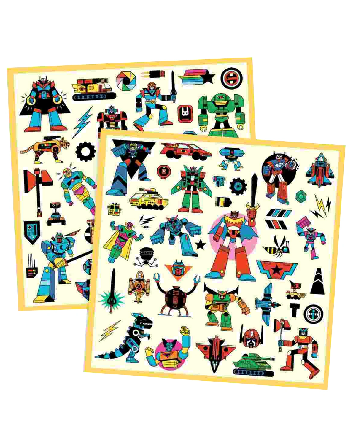 Metallic-Sticker ROBOTER 160-teilig