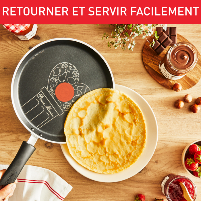 Poêles à crêpes coeur Pancake Day Tefal et Bonne Maman