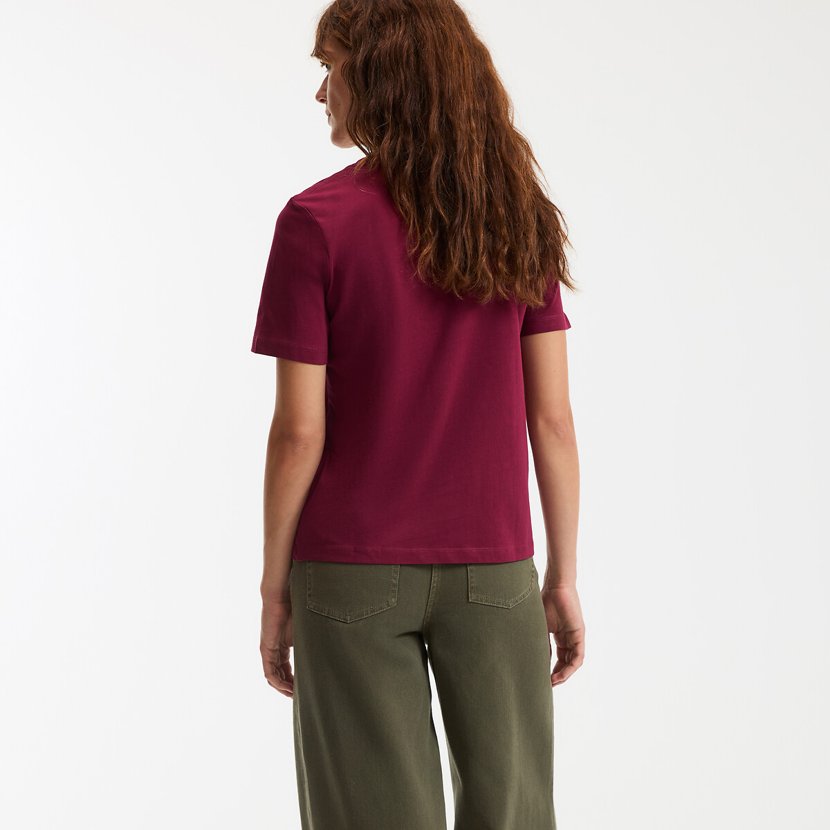 COLEÇÃO LA REDOUTE<br>Camiseta com gola redonda e mangas curtas