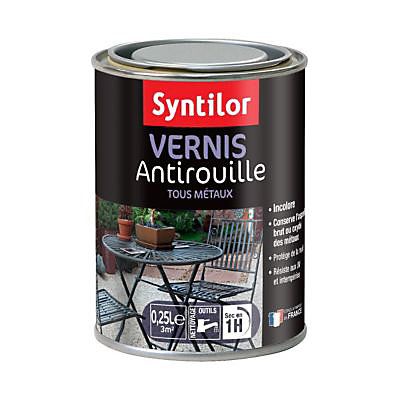Vernis extérieur anti-rouille Syntilor Brillant 0,25L