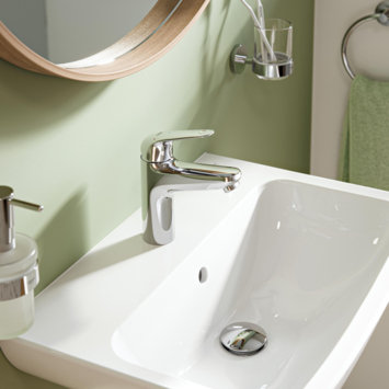 Grohe wastafelkraan Swift Medium-size  Push open Chroom