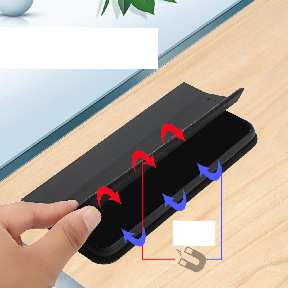 iPhone 13 Pro Leder Tasche Flip Wallet Cover - Türkis
