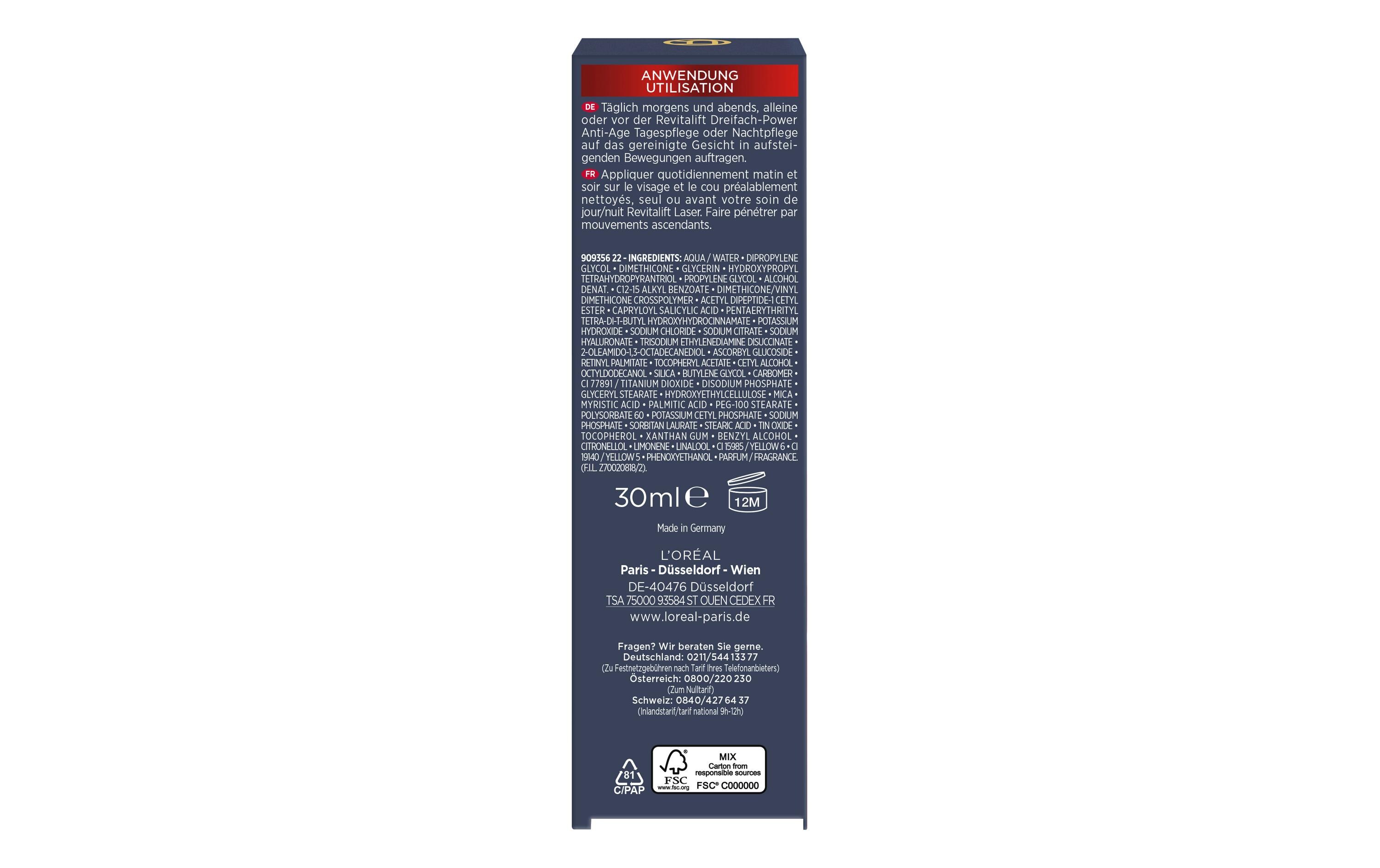 RevitaLift Laser X3 Anti-Age Serum 30 mlGesichtsserum zur Milderung von Falten und Verfeinerung der Hautstruktur