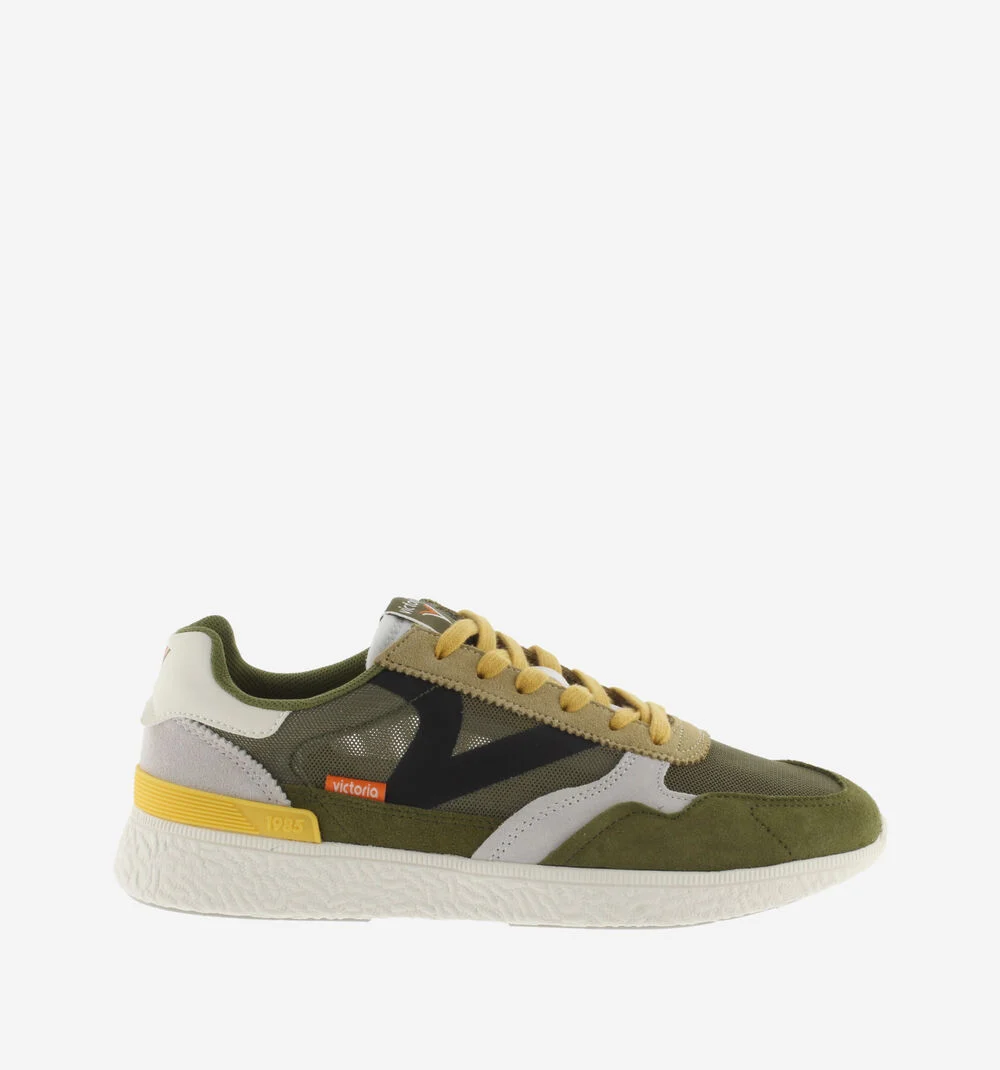 ANIMA - SPORT RETRO Baskets en mesh pour homme KAKI
