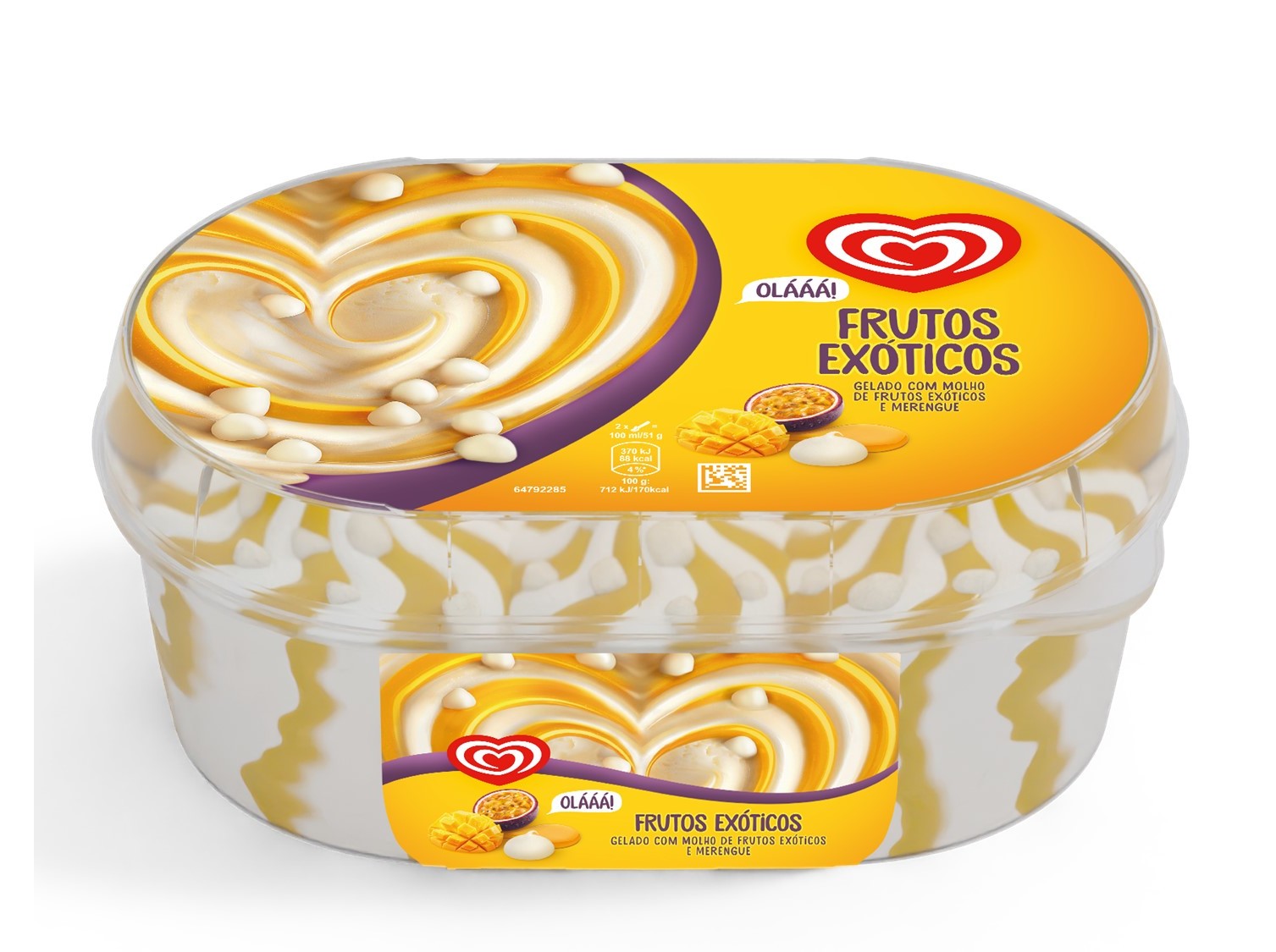 GELADO OLÁ FRUTOS EXÓTICOS 900ML