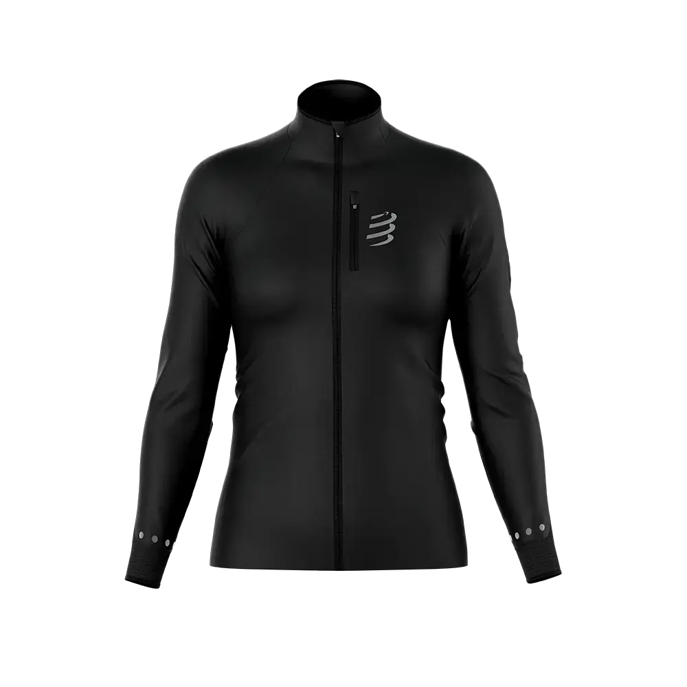 Compressport Hurricane Windproof Hardloopjack Zwart Dames