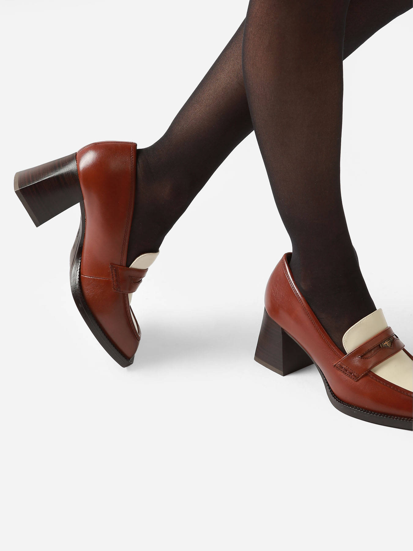 Mocassins  talon en cuir TAMARIS
