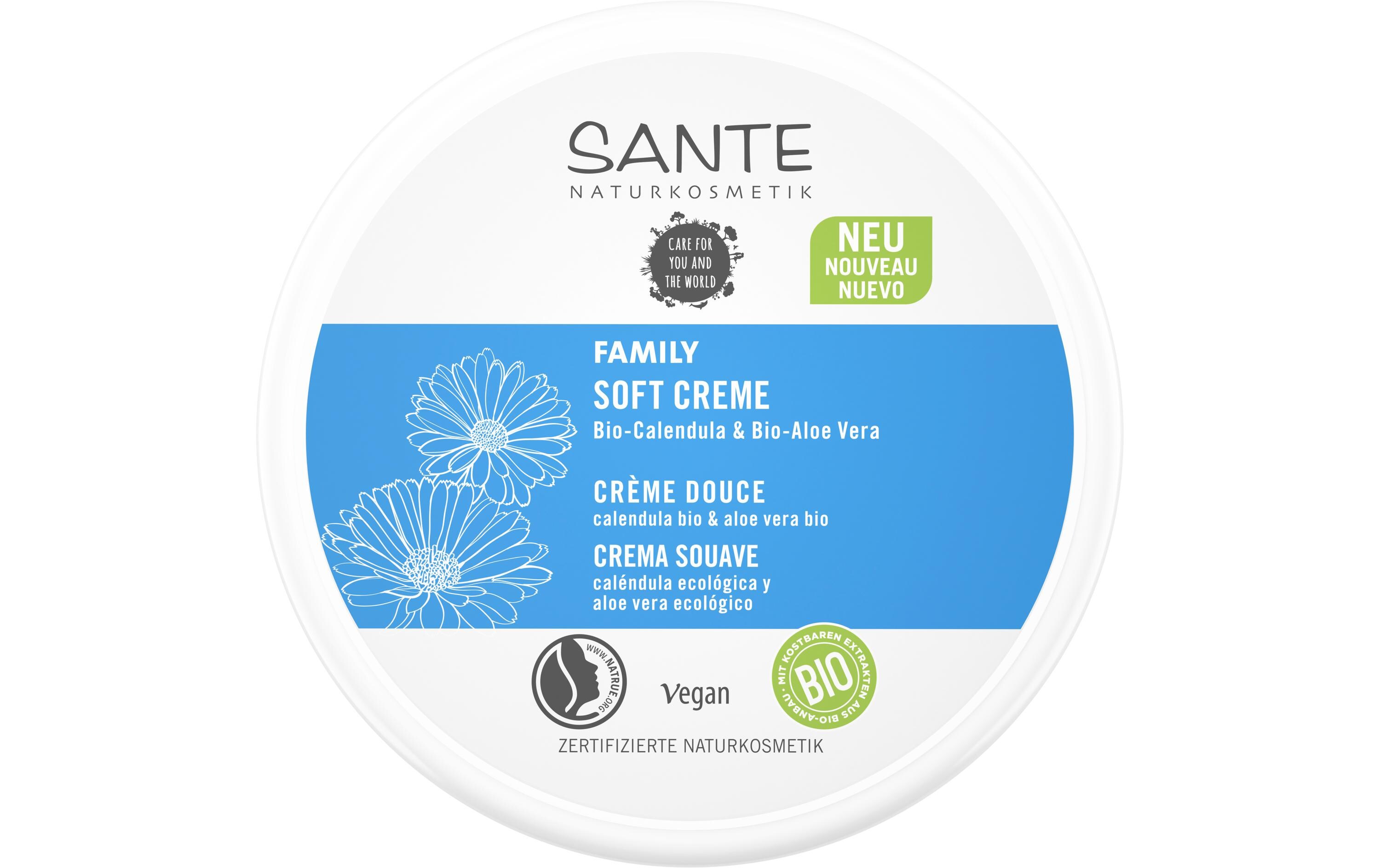 Feuchtigkeitscrème Family 150 ml1 StückNatürliche Pflege für Gesicht und Körper mit Bio-Calendula und Bio-Aloe Vera