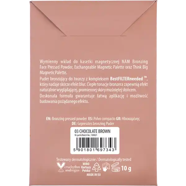 Bronzing Face Pressed Powder nr 3 in blister
