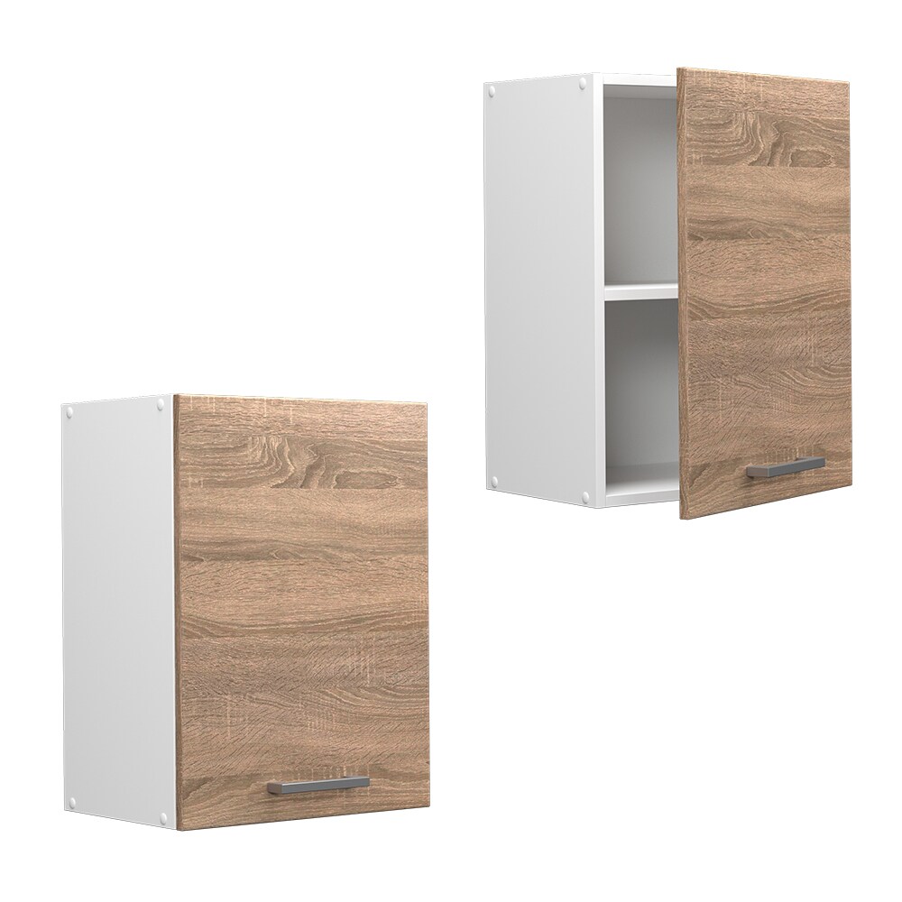 Vicco Hängeschrank Küchenschrank Küchenzeile R-Line 45 cm Weiß Sonoma Tür Fächer