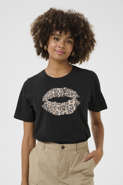 Culture zwarte dames t-shirt