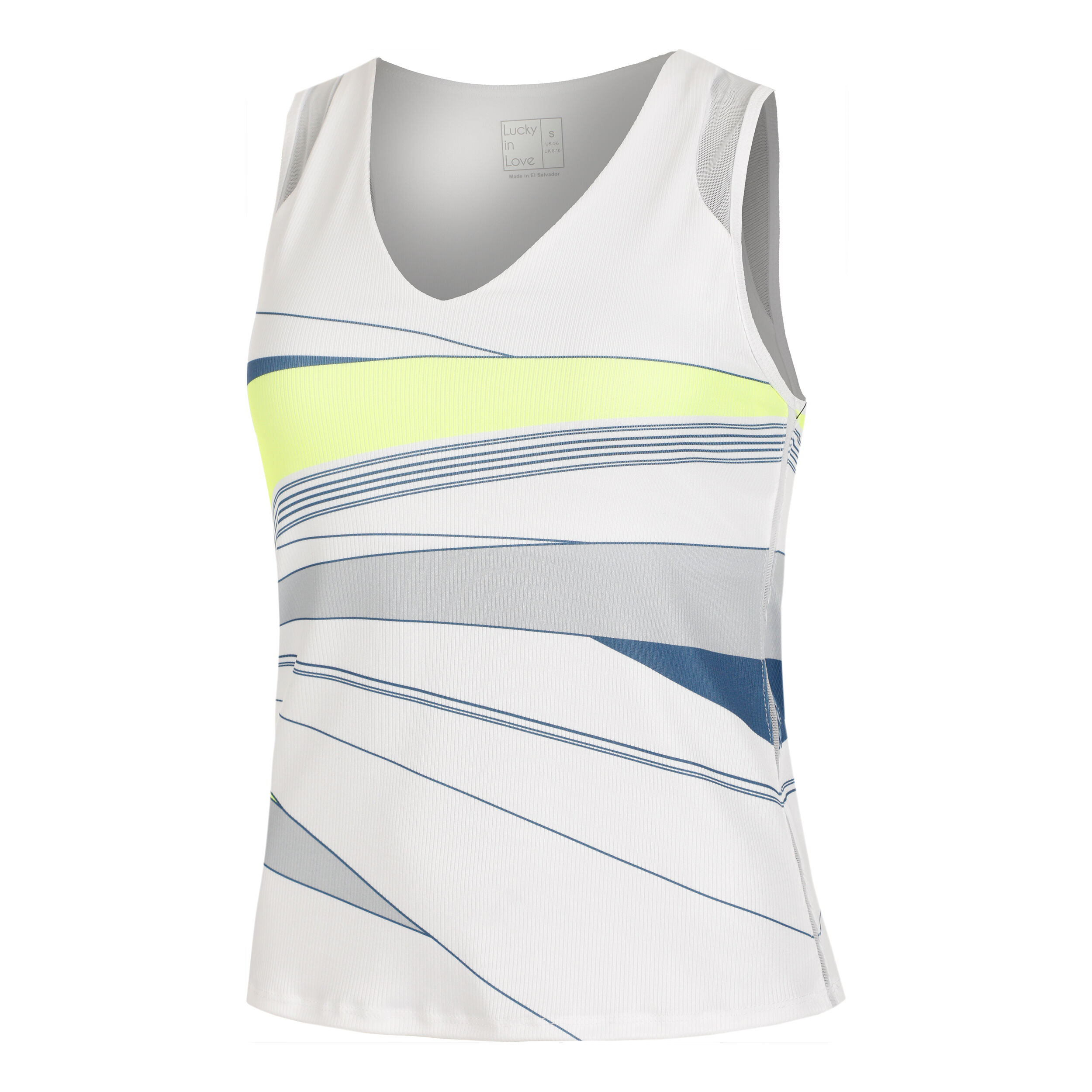 Lucky in Love Going Strong Débardeur Tank Top Femmes - Blanc , Multicouleur