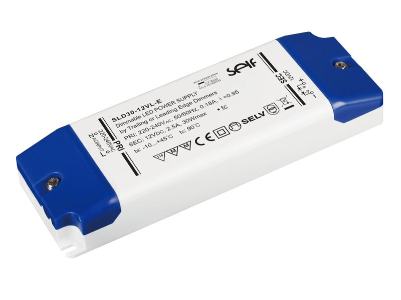 SELF LED-Treibernetzgerät dimmbar,  30 W, 12 V Netzteil (LED-Treibernetzgerät), Phasenschnitt-Dimmbar