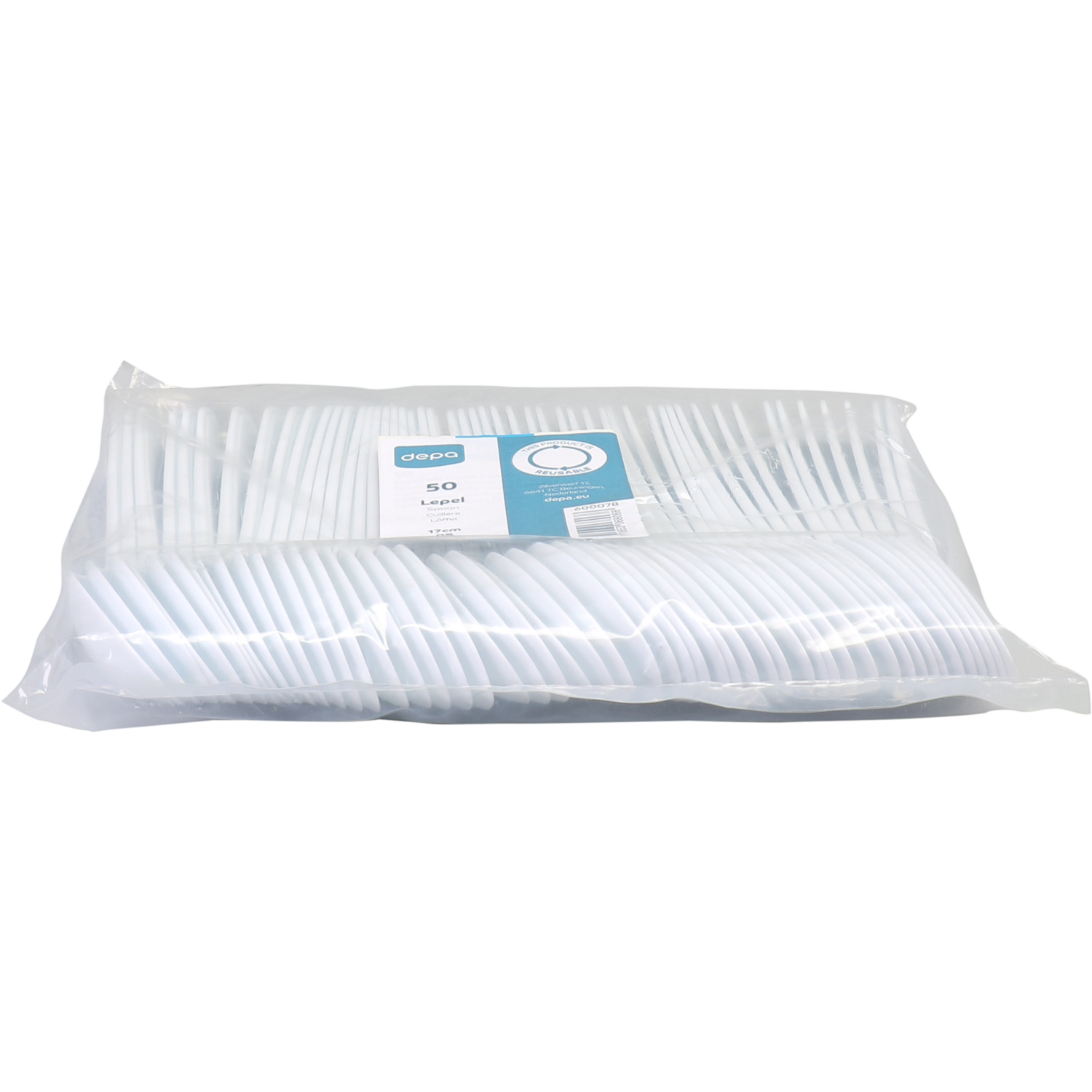 Depa Lepel, reusable, PS, 170mm, wit