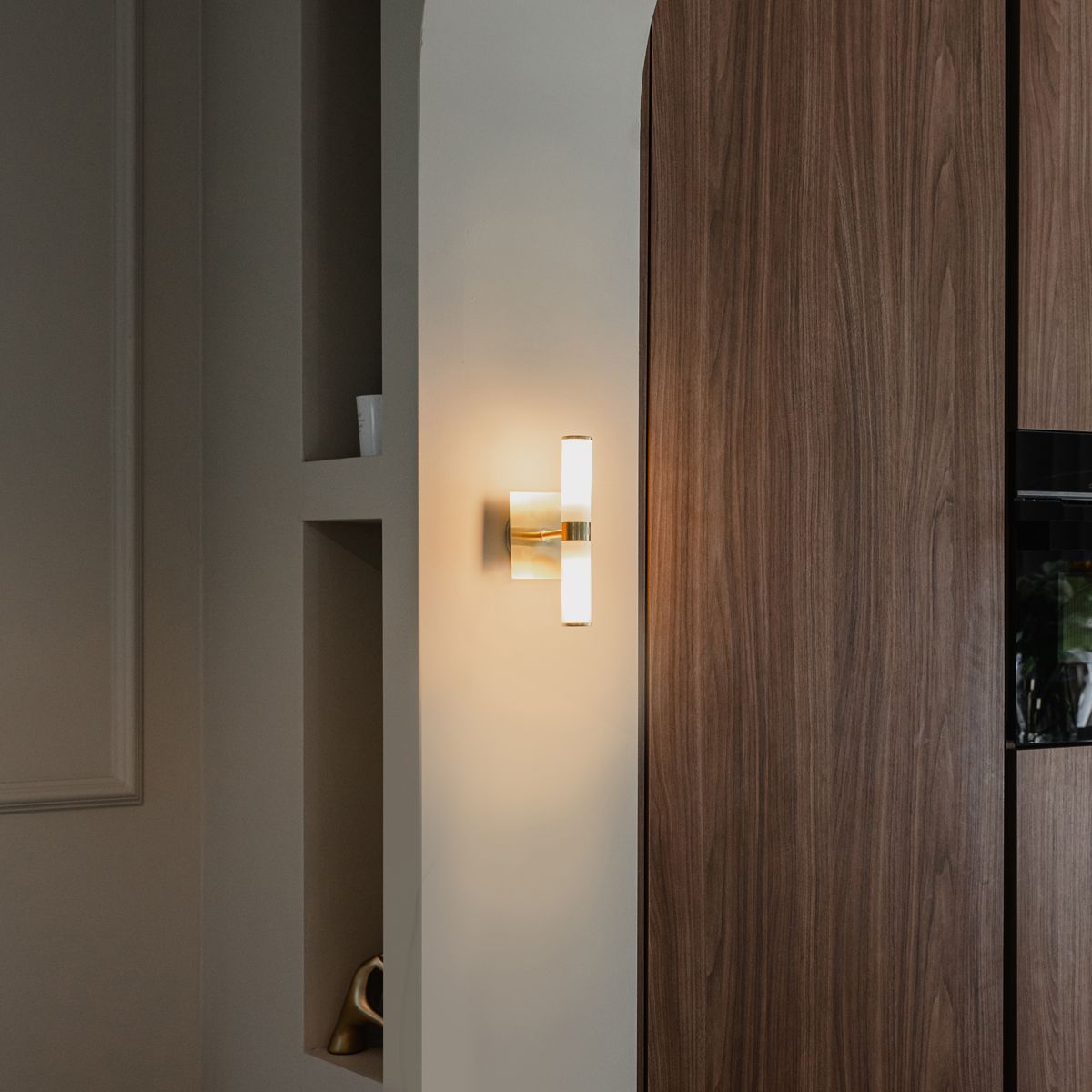 Moderne badkamer wandlamp goud IP44 2-lichts - Bath