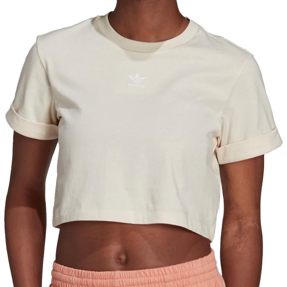 Adidas T-shirt écru Femme Adidas H37880