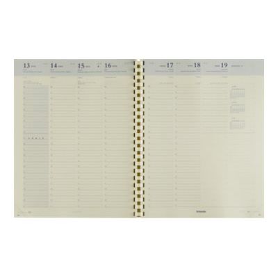 Brepols Oméga 27 - Recharge pour agenda - 1 semaine sur 2 pages - 207 x 268 mm
