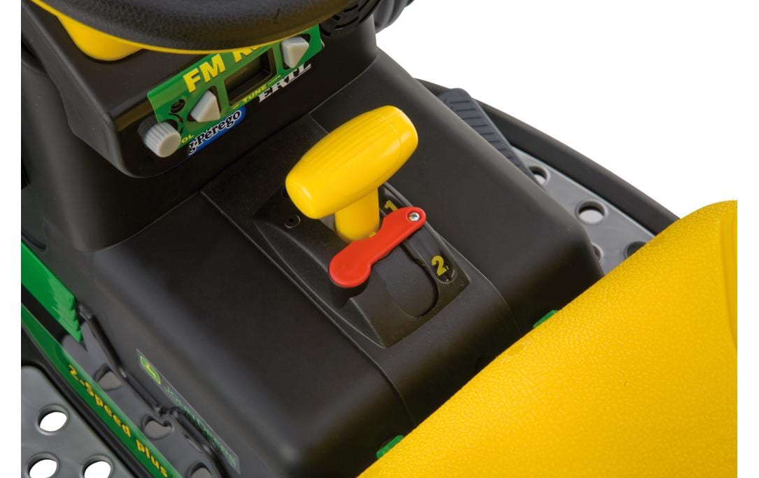 John Deere Ground Force Gelb/Grün<br>Detailgetreuer Kindertraktor mit Anhänger