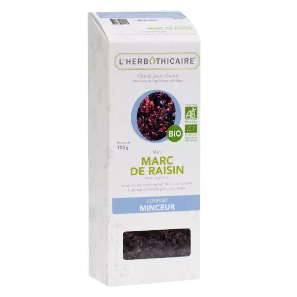 Chá de ervas orgânico L'Herbôthicaire com bagaço de uva, 100g