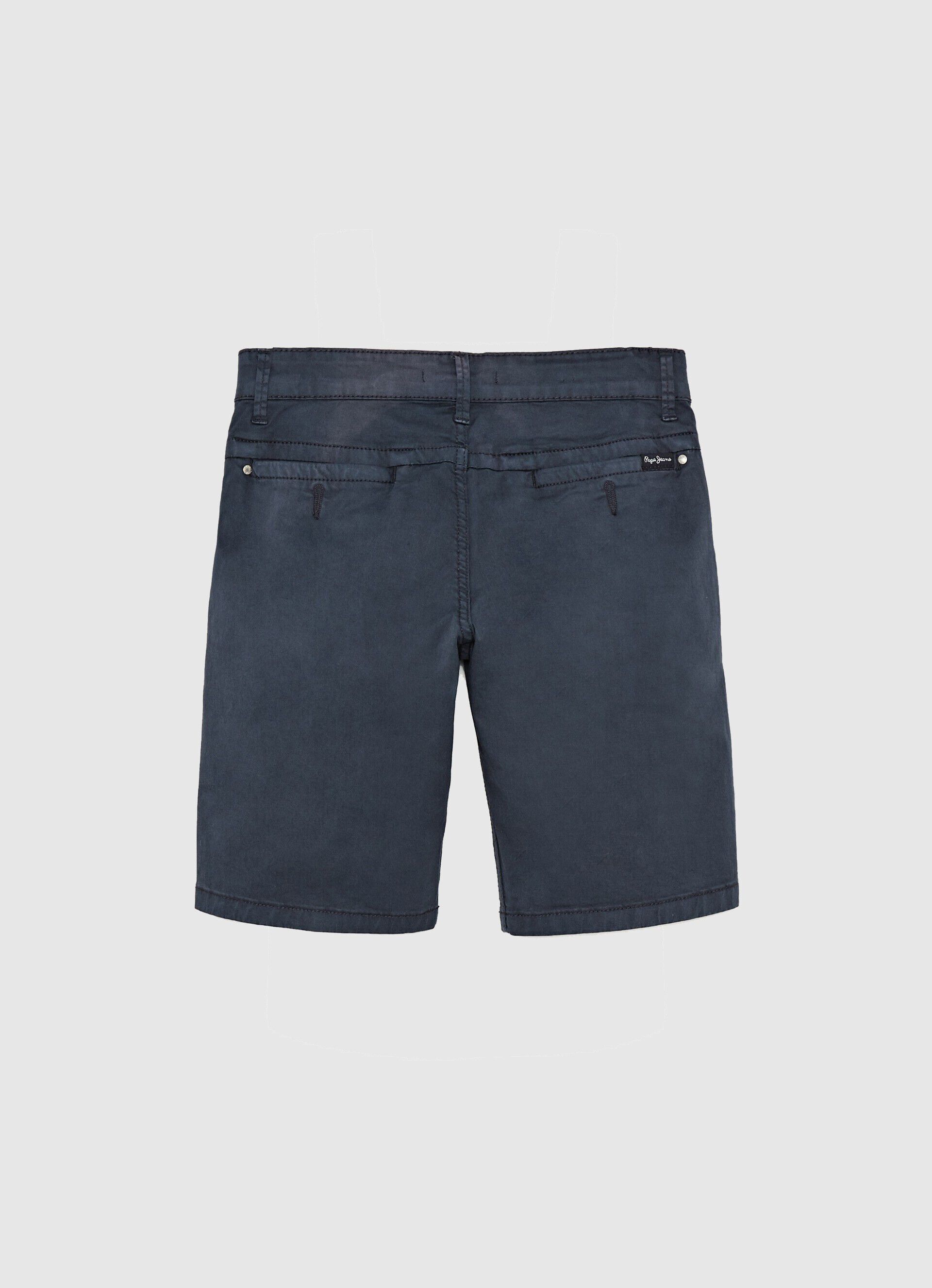 Bermuda chino de corte regular - azul marinho
