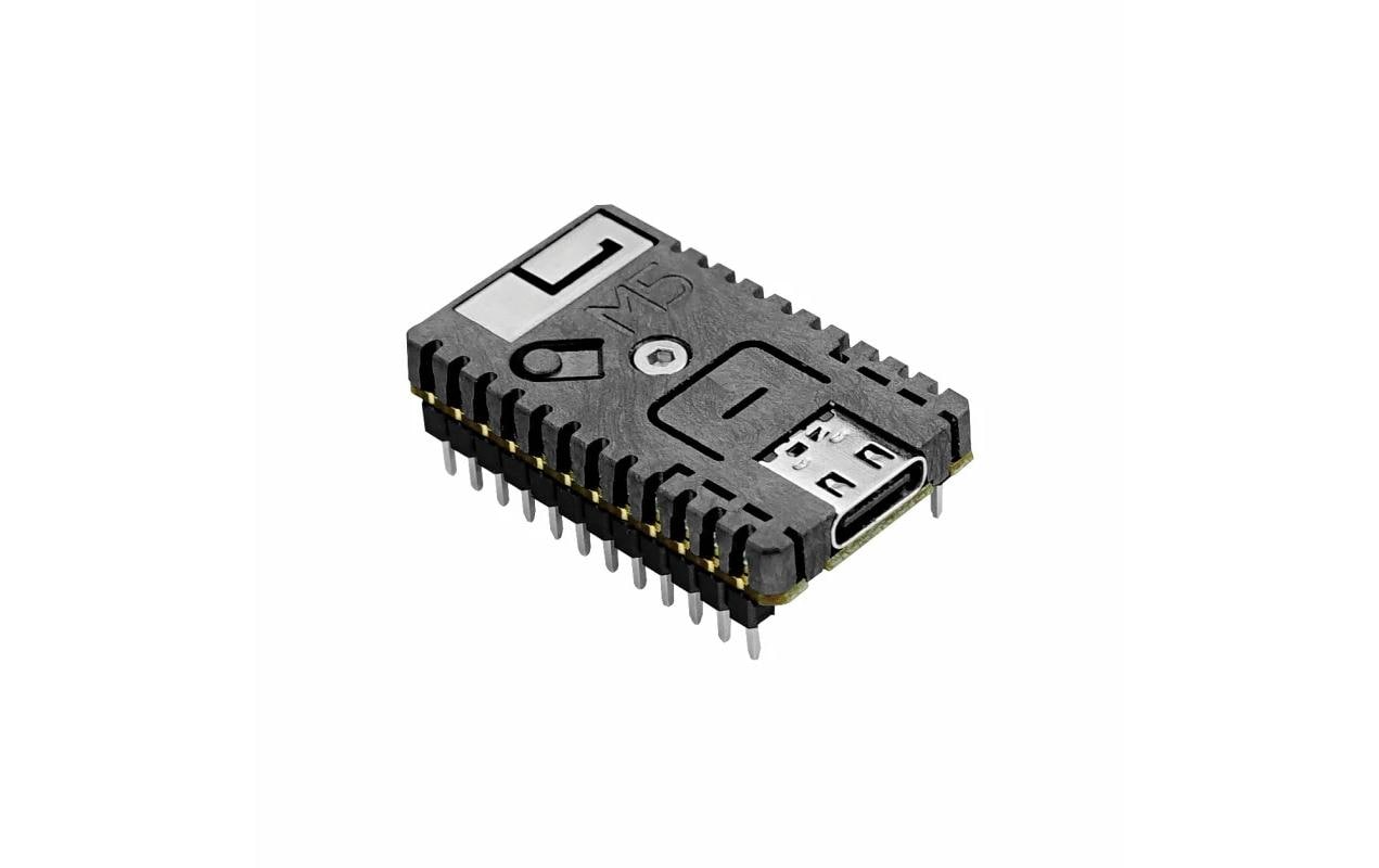Entwicklerboard M5Stamp C3 Mate mit Pin HeadersUltra kompaktes Entwicklerboard mit RISC-V Prozessor