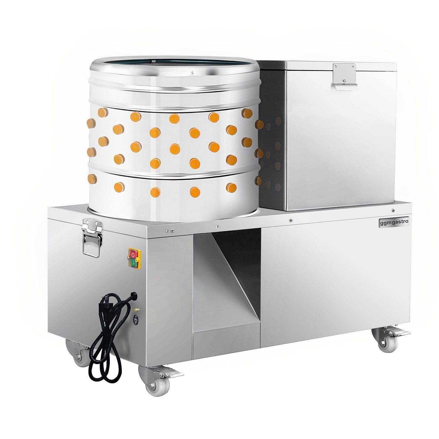 GGM Gastro | GRMWX50 | 2-in-1 Rupfmaschine & Brühkessel für Geflügel - Trommel Ø 500mm