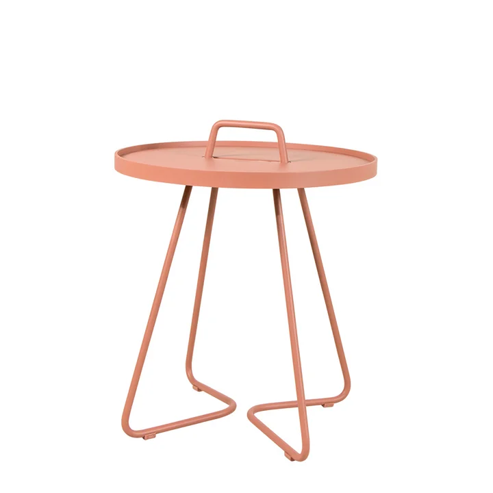 Cane-line - On-the-move Beistelltisch Outdoor, Ø 44 x H 54 cm, dark rose